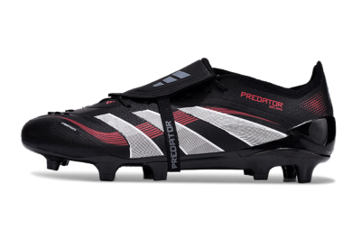 Adidas Predator Elite Foldover Tongue 2025 Stealth Victory FG Football Boots - Black/White/Red