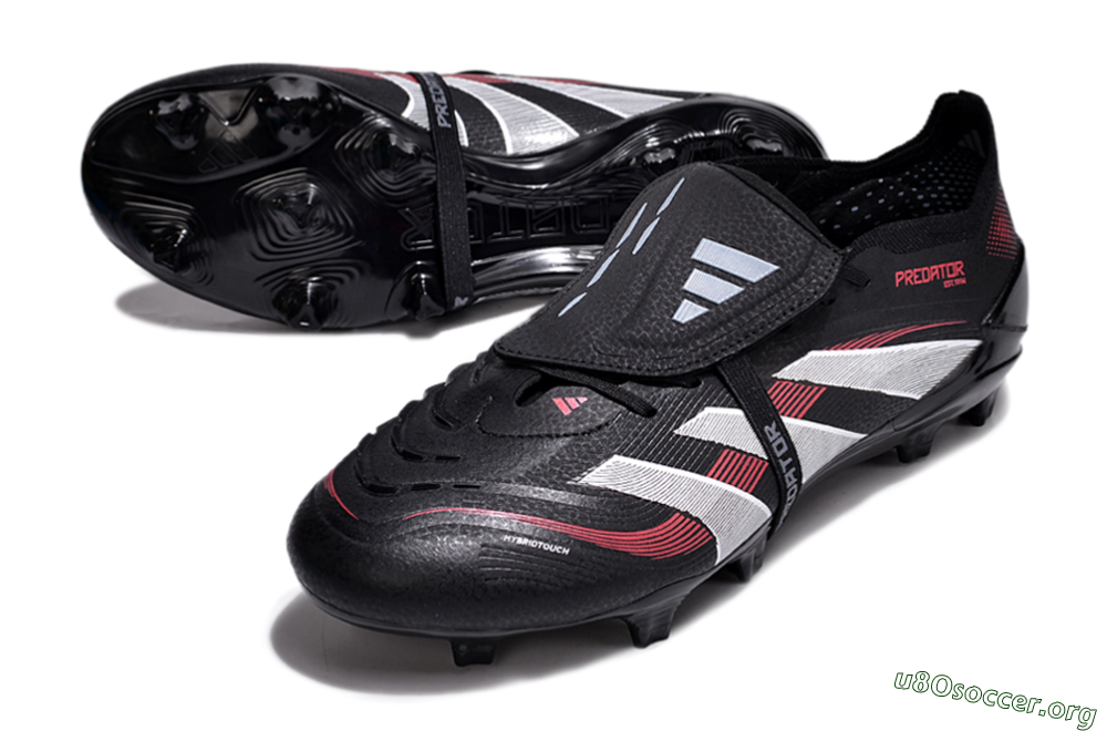 Adidas Predator Elite Foldover Tongue 2025 Stealth Victory FG Football Boots - Black/White/Red 0