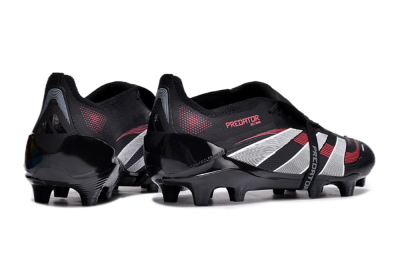 Adidas Predator Elite Foldover Tongue 2025 Stealth Victory FG Football Boots - Black/White/Red