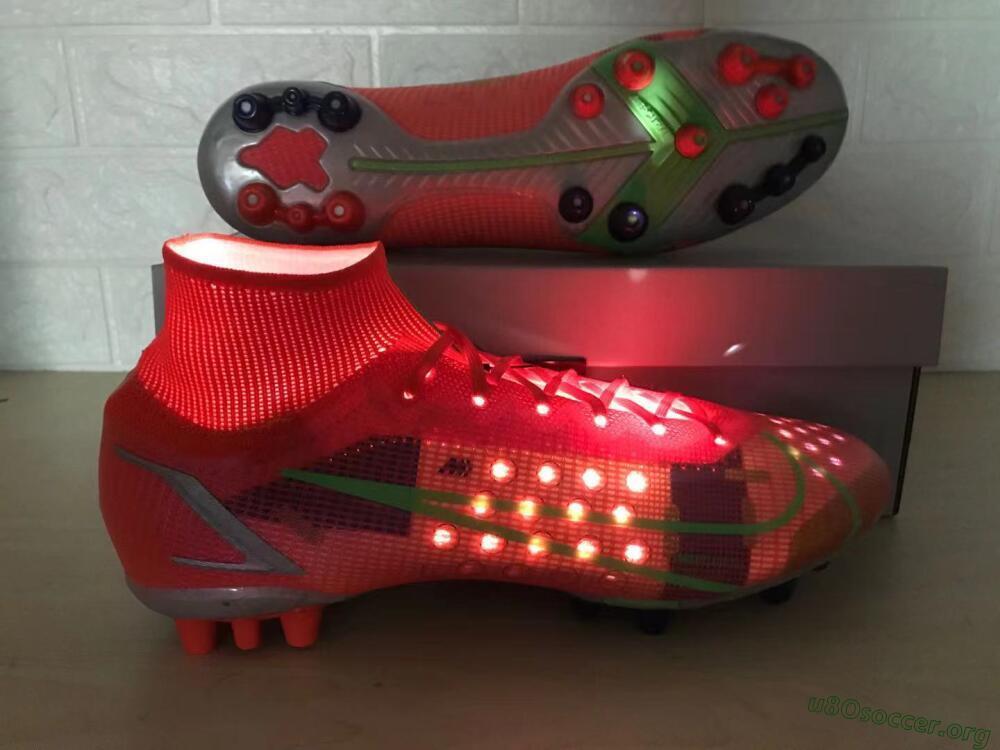 Nike Mercurial Superfly 8 Elite AG Football Boots - Red/Yellow/Silver