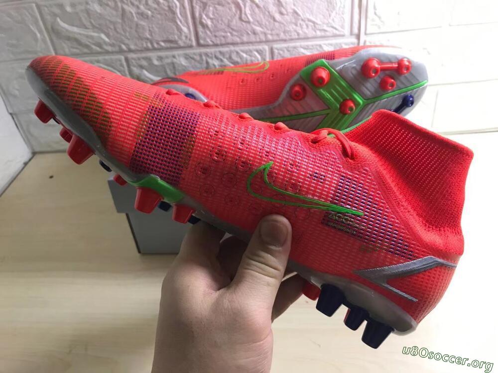 Nike Mercurial Superfly 8 Elite AG Football Boots - Red/Yellow/Silver