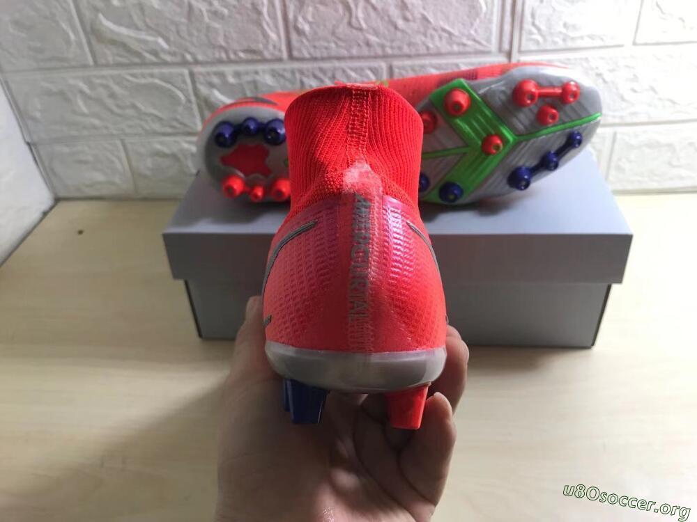 Nike Mercurial Superfly 8 Elite AG Football Boots - Red/Yellow/Silver
