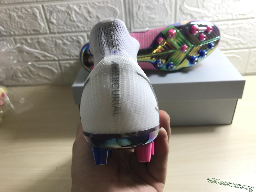 Nike Mercurial Superfly 8 Elite AG Football Boots - White/Pink/Blue/Yellow