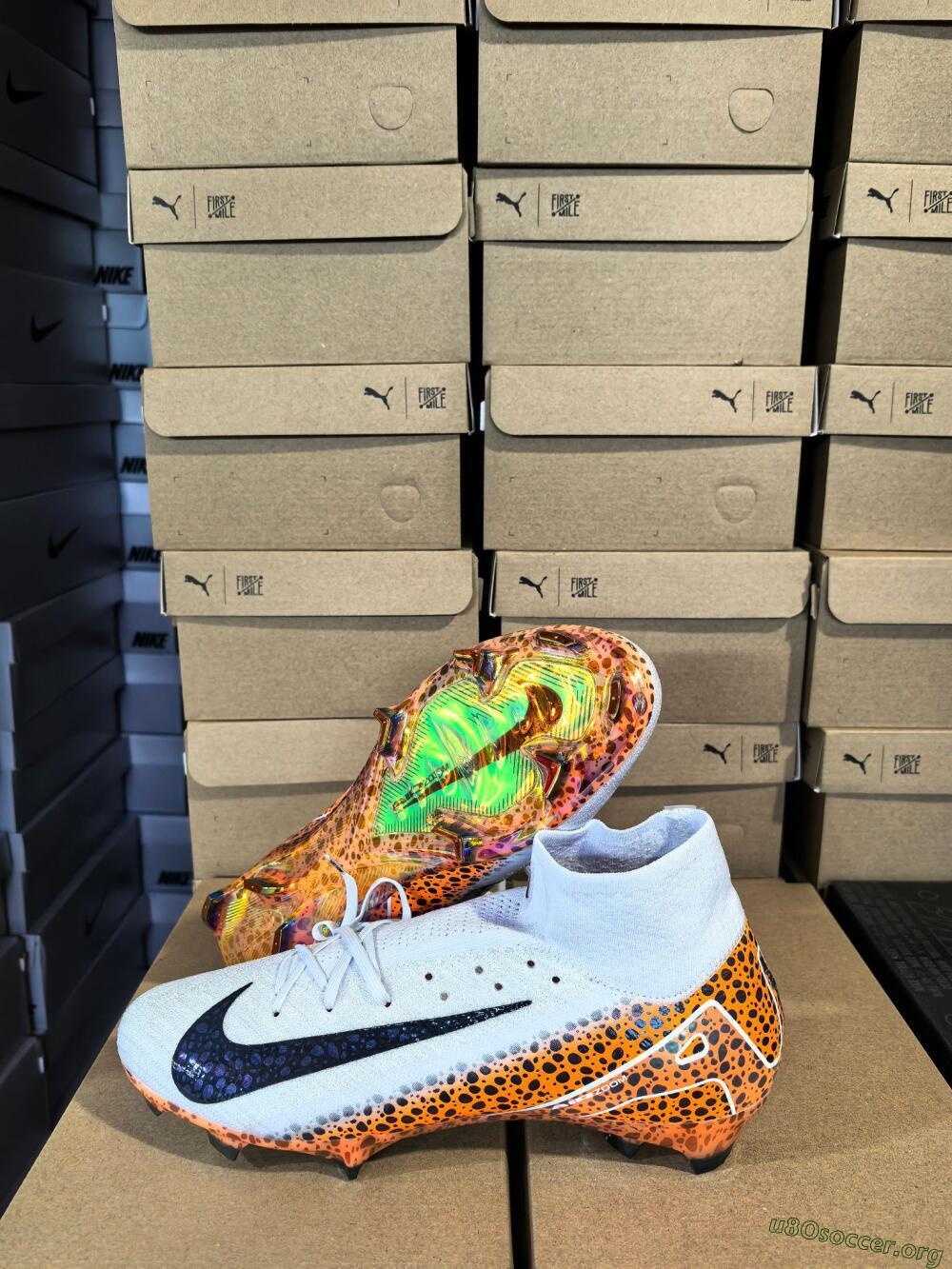 Nike Air Zoom Mercurial Superfly 10 Elite FG Football Boots - Grey/Leopard/Gold