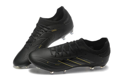 Adidas Copa Pure 2+ FG Football Boots - Black/Gold/Blue