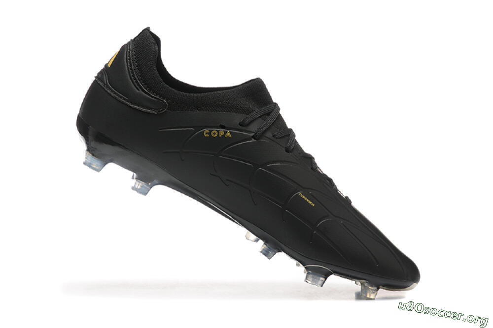 Adidas Copa Pure 2+ FG Football Boots - Black/Gold/Blue 7