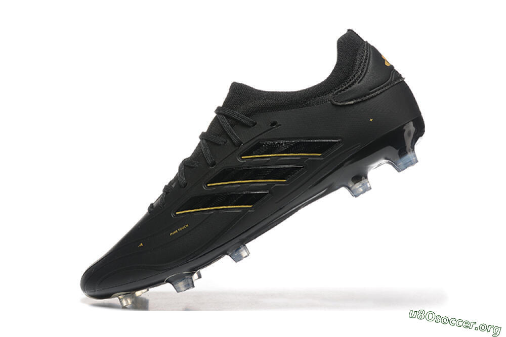 Adidas Copa Pure 2+ FG Football Boots - Black/Gold/Blue 8