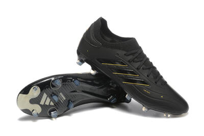 Adidas Copa Pure 2+ FG Football Boots - Black/Gold/Blue