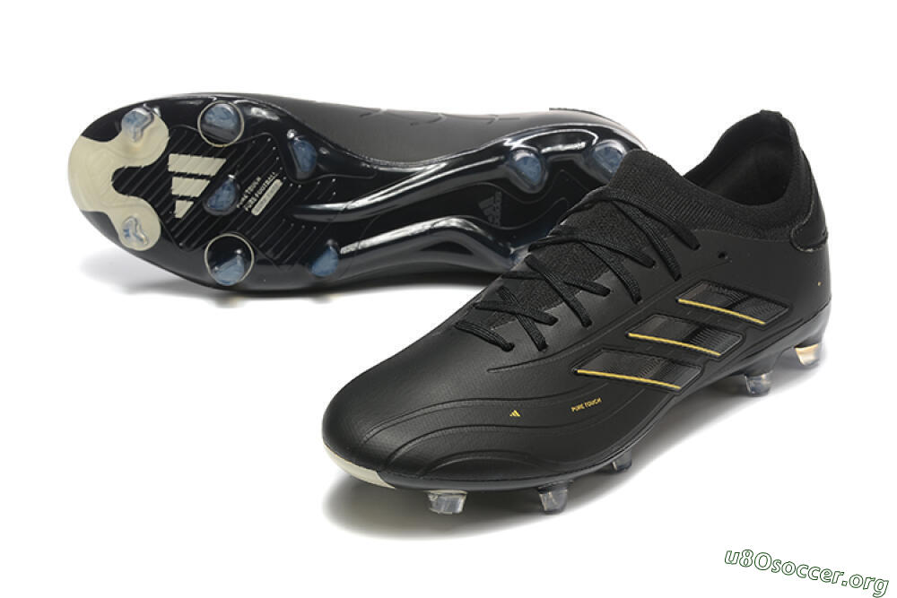 Adidas Copa Pure 2+ FG Football Boots - Black/Gold/Blue 0