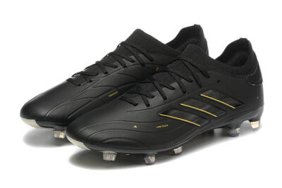 Adidas Copa Pure 2+ FG Football Boots - Black/Gold/Blue