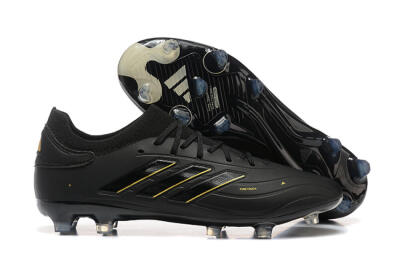 Adidas Copa Pure 2+ FG Football Boots - Black/Gold/Blue