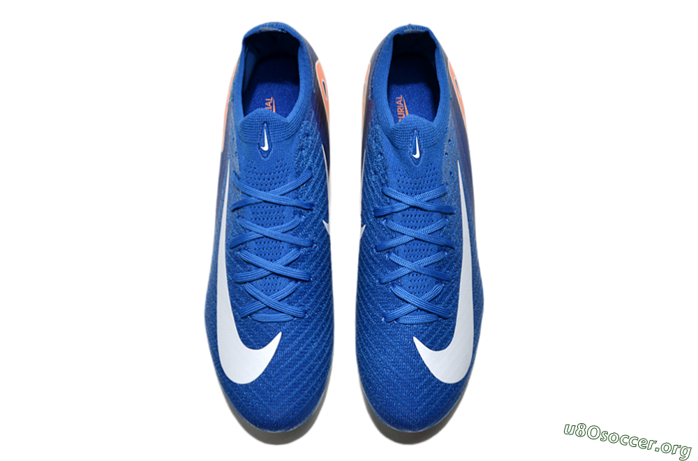 Nike Air Zoom Mercurial Vapor 16 Elite FG Football Boots - Blue/White/Orange 4