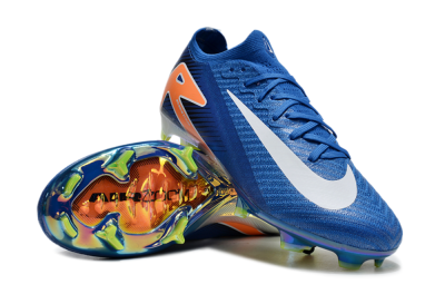 Nike Air Zoom Mercurial Vapor 16 Elite FG Football Boots - Blue/White/Orange