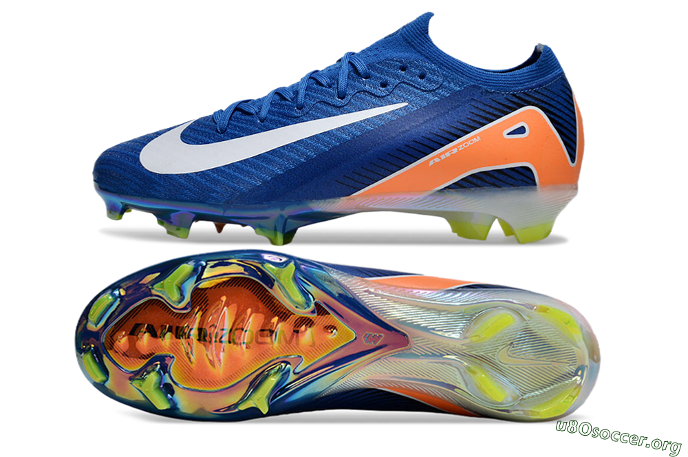 Nike Air Zoom Mercurial Vapor 16 Elite FG Football Boots - Blue/White/Orange 1