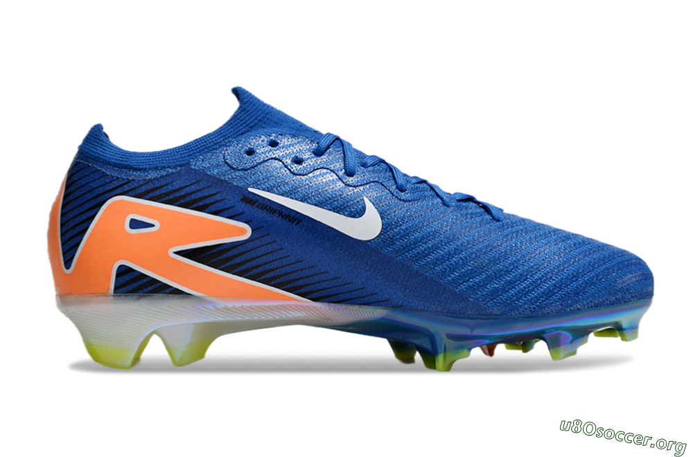 Nike Air Zoom Mercurial Vapor 16 Elite FG Football Boots - Blue/White/Orange 6