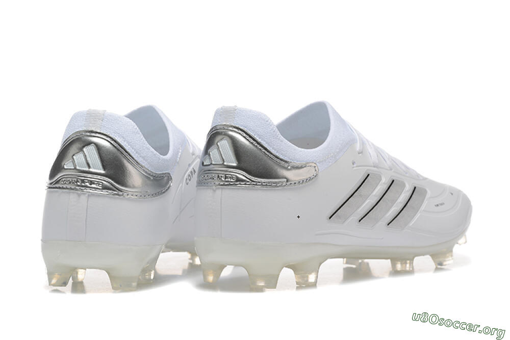 Adidas Copa Pure 2+ FG Football Boots - White/Silver/Black 9