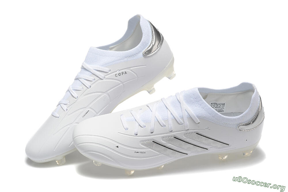 Adidas Copa Pure 2+ FG Football Boots - White/Silver/Black 6