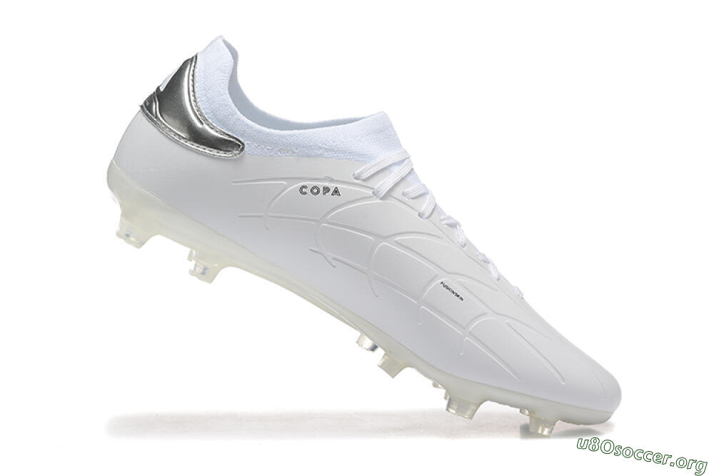 Adidas Copa Pure 2+ FG Football Boots - White/Silver/Black 7