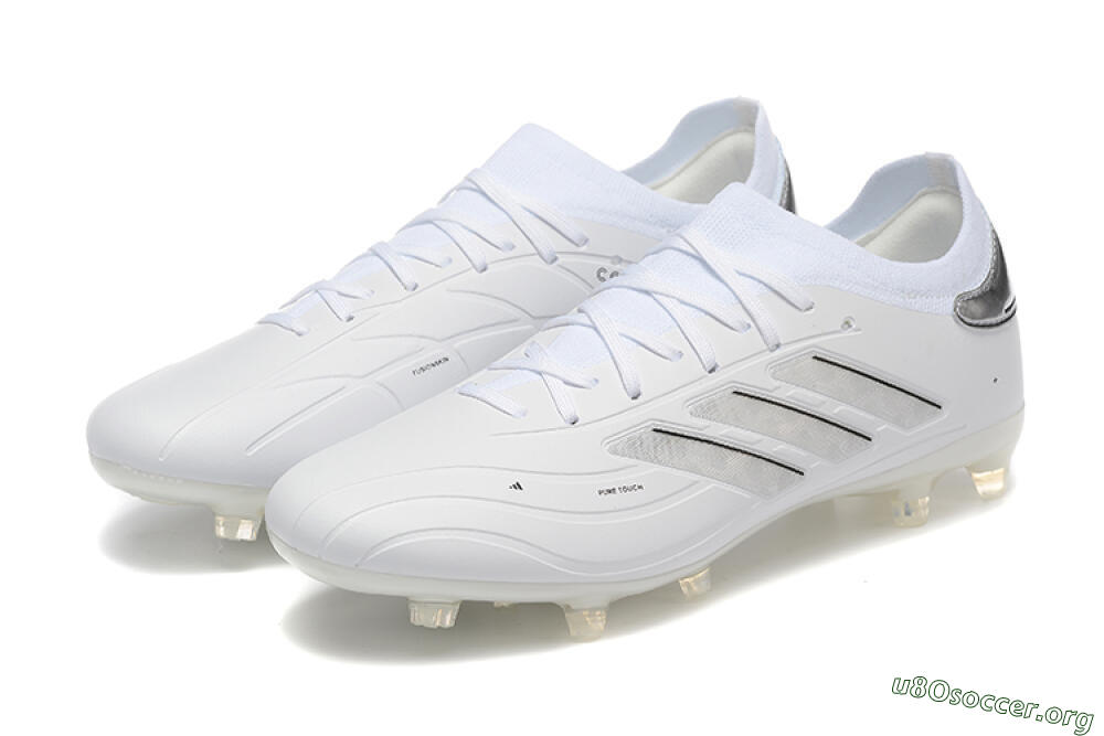Adidas Copa Pure 2+ FG Football Boots - White/Silver/Black 5