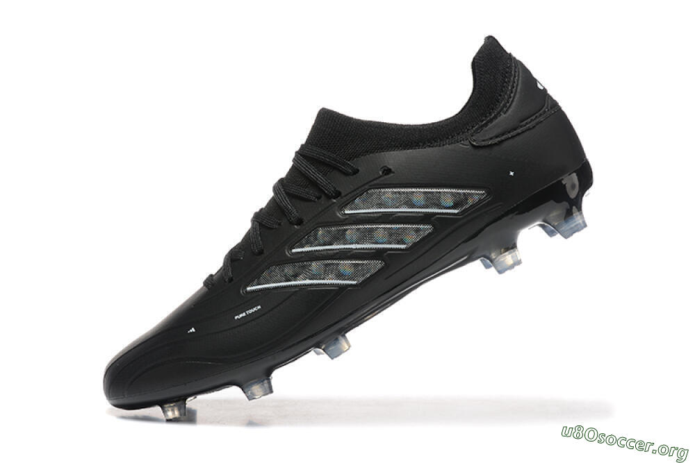 Adidas Copa Pure 2+ FG Football Boots - Black/Silver/Blue 8