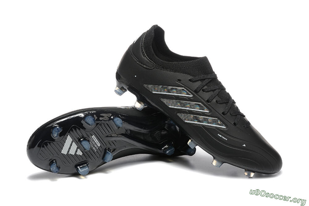 Adidas Copa Pure 2+ FG Football Boots - Black/Silver/Blue 4