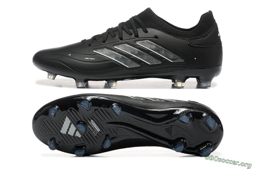 Adidas Copa Pure 2+ FG Football Boots - Black/Silver/Blue 1