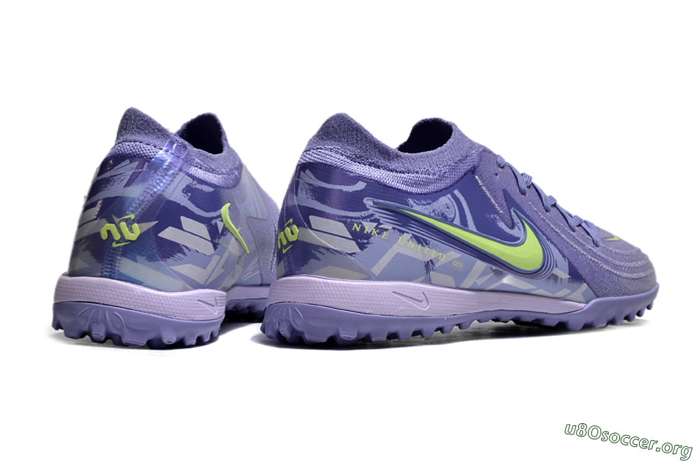 Nike Phantom GX 2 Elite TF Football Shoes - Purple/Yellow/White 6