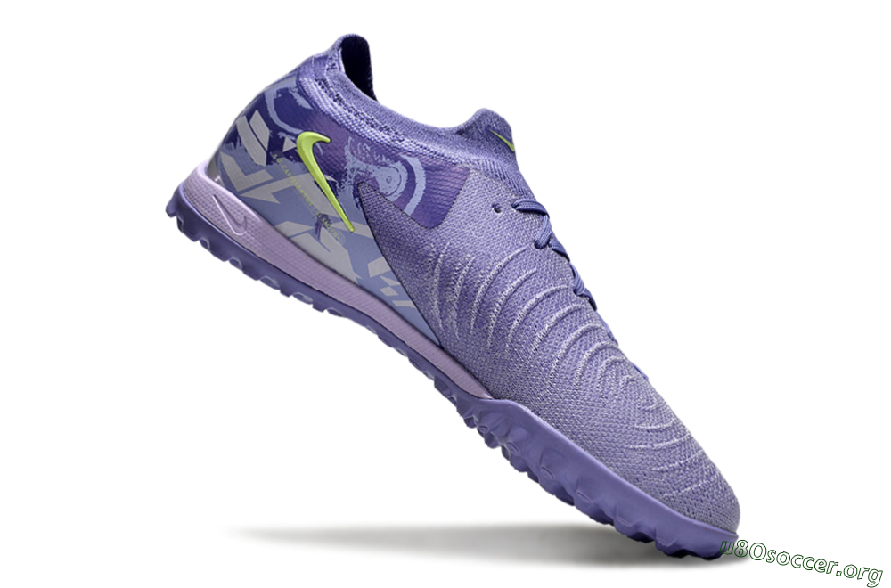 Nike Phantom GX 2 Elite TF Football Shoes - Purple/Yellow/White 4