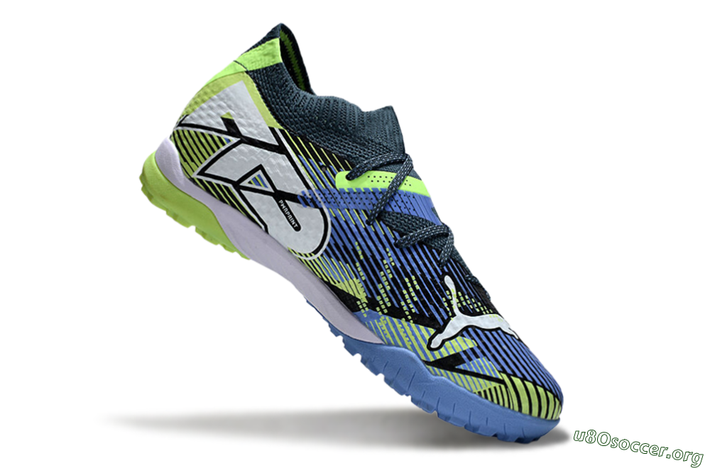 Puma Future Ultimate TF Football Shoes - Black/Yellow/Blue 4