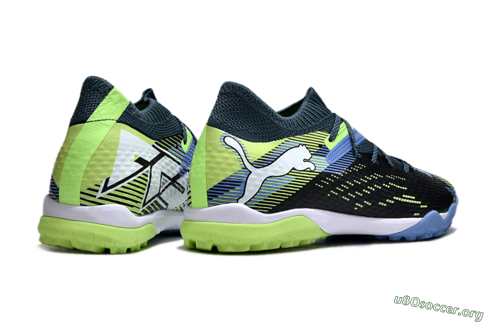Puma Future Ultimate TF Football Shoes - Black/Yellow/Blue 6