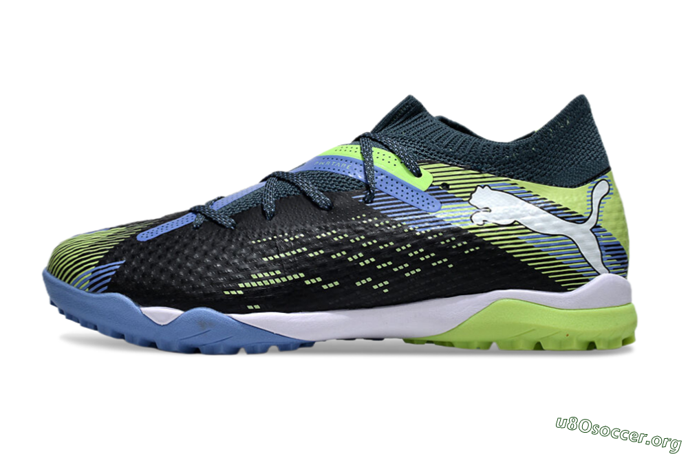 Puma Future Ultimate TF Football Shoes - Black/Yellow/Blue 3