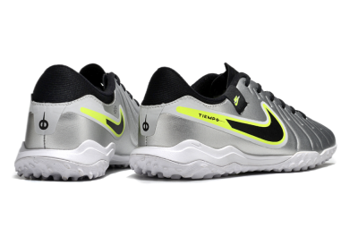 Nike Tiempo Legend 10 TF Football Shoes - Silver/Black/Yellow