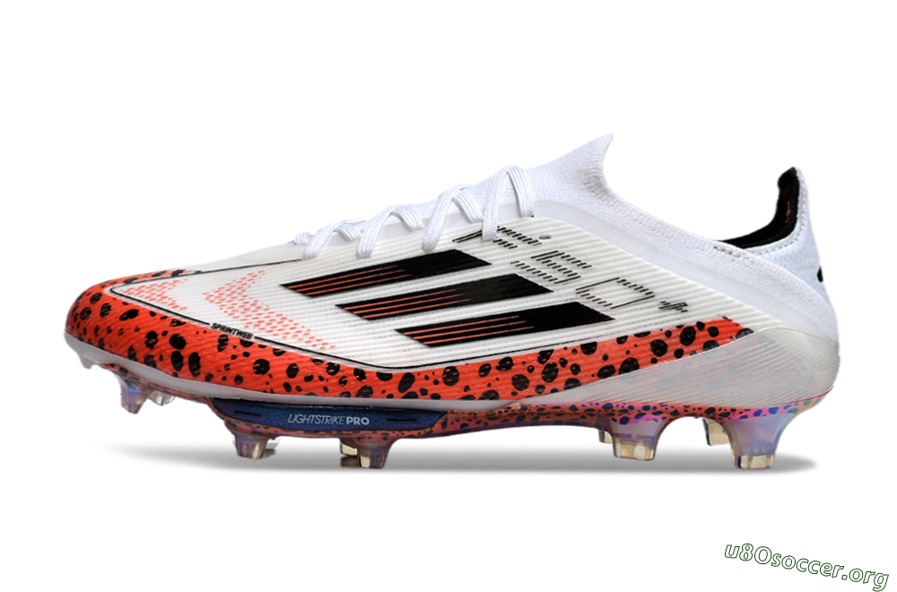 Adidas F50+ Lightstrike Elite FG Football Boots - White/Black/Leopard 3