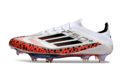 Adidas F50+ Lightstrike Elite FG Football Boots - White/Black/Leopard