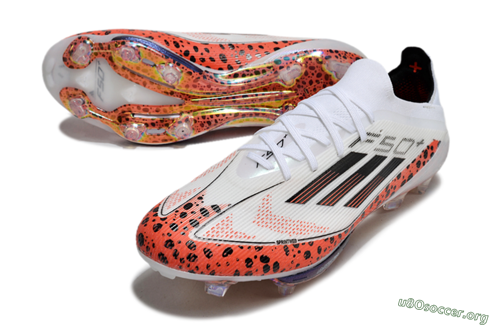 Adidas F50+ Lightstrike Elite FG Football Boots - White/Black/Leopard 0
