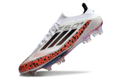 Adidas F50+ Lightstrike Elite FG Football Boots - White/Black/Leopard