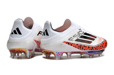 Adidas F50+ Lightstrike Elite FG Football Boots - White/Black/Leopard