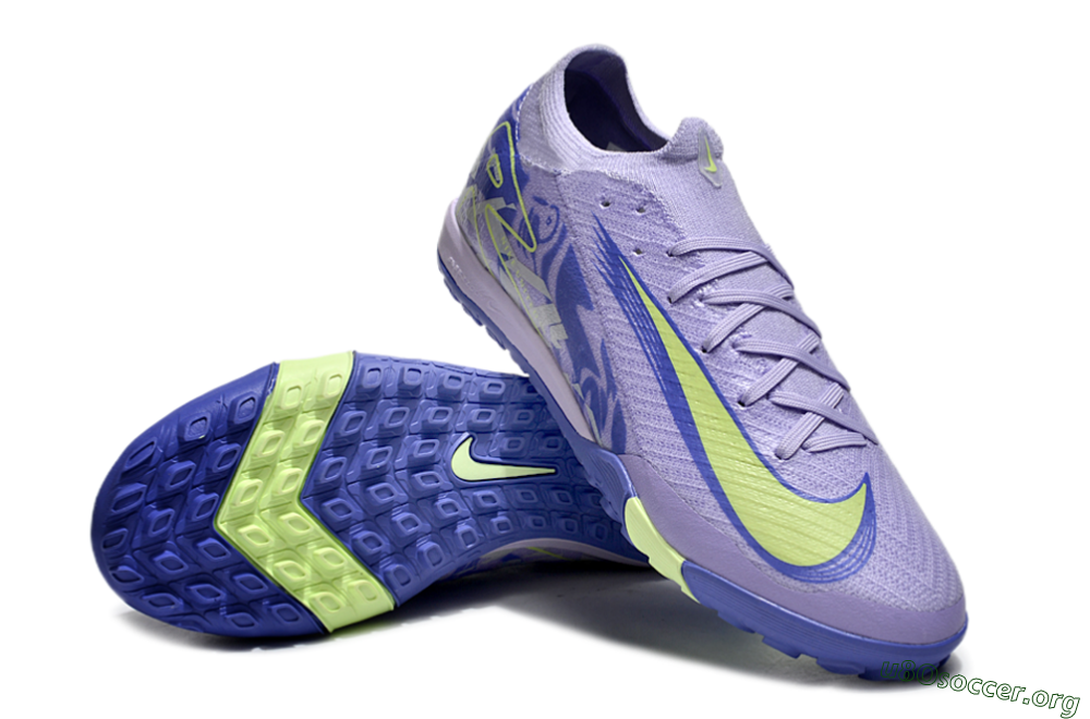 Nike Air Zoom Mercurial Vapor 16 Elite TF Football Shoes - Purple/Yellow/White 0