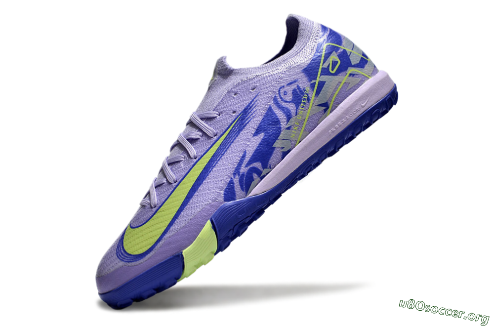 Nike Air Zoom Mercurial Vapor 16 Elite TF Football Shoes - Purple/Yellow/White 5