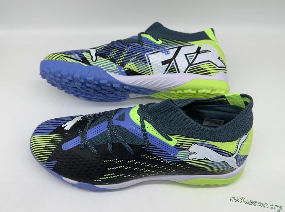 Puma Future Ultimate TF Football Shoes - Black/Yellow/Blue