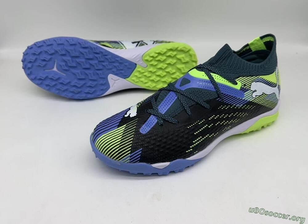 Puma Future Ultimate TF Football Shoes - Black/Yellow/Blue