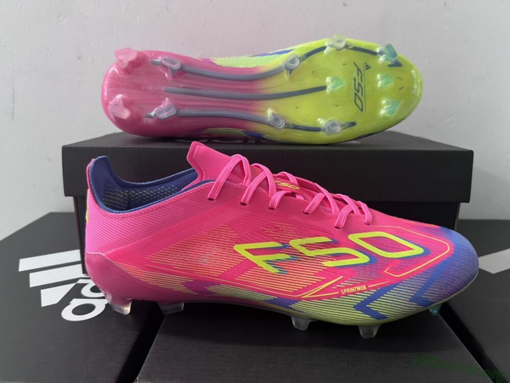 Adidas F50 Elite FG Football Boots - Red/Yellow/Blue