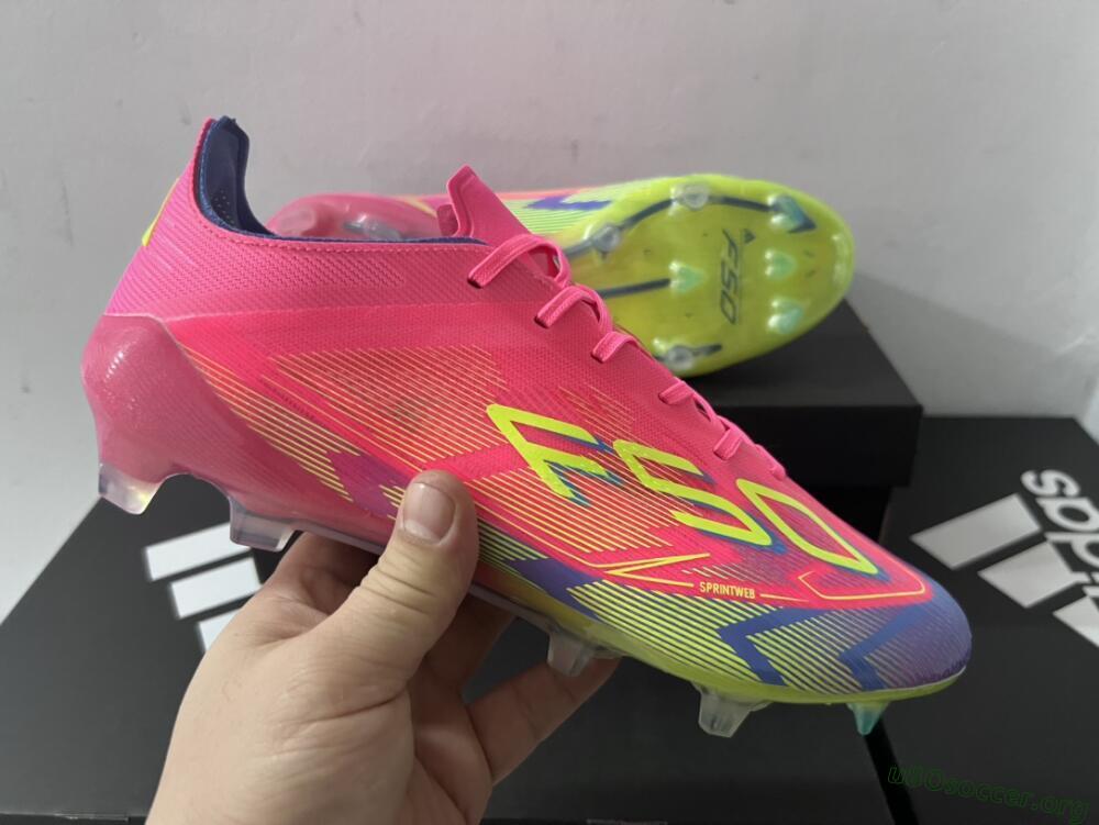 Adidas F50 Elite FG Football Boots - Red/Yellow/Blue