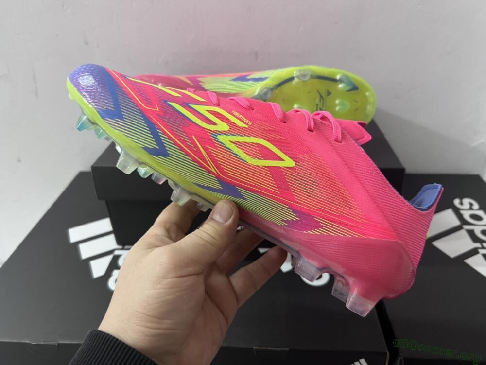 Adidas F50 Elite FG Football Boots - Red/Yellow/Blue