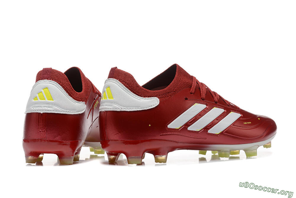 Adidas Copa Pure 2+ FG Football Boots - Red/White/Yellow 9