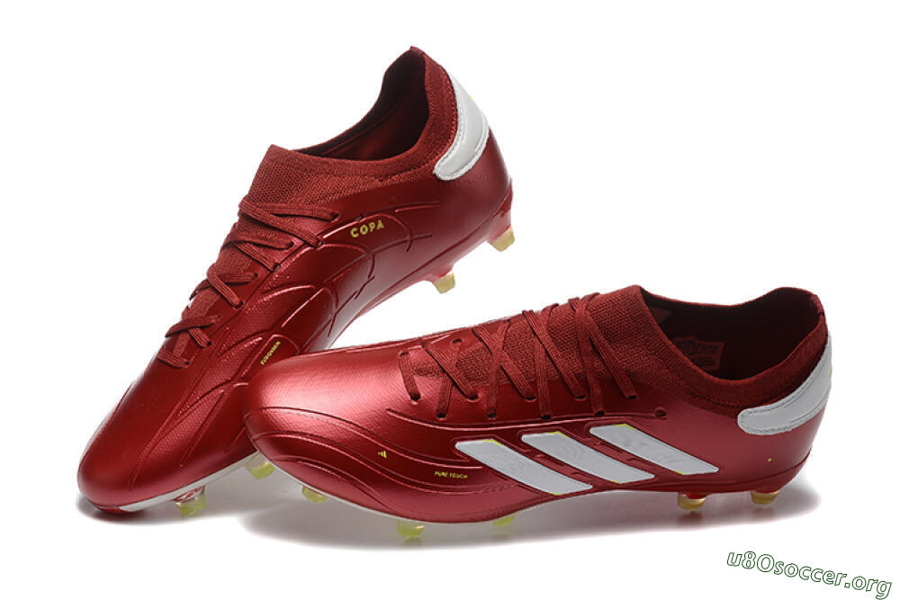 Adidas Copa Pure 2+ FG Football Boots - Red/White/Yellow 6