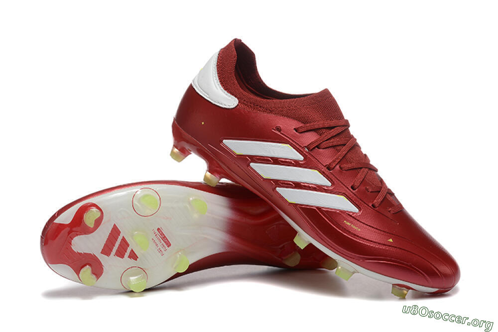 Adidas Copa Pure 2+ FG Football Boots - Red/White/Yellow 4