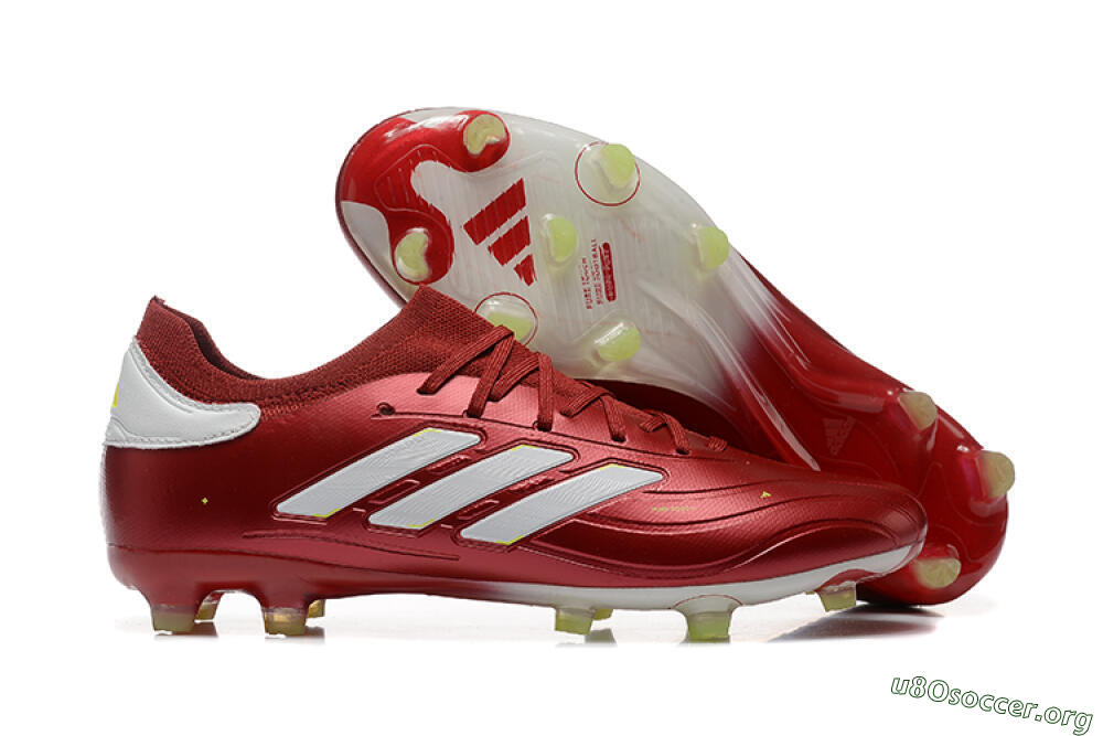Adidas Copa Pure 2+ FG Football Boots - Red/White/Yellow 2