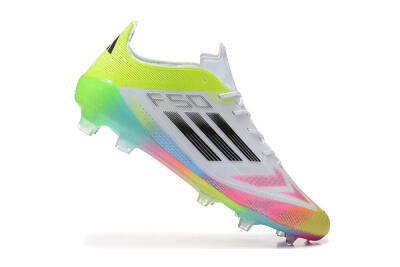 Adidas F50 Elite FG Football Boots - White/Pink/Yellow
