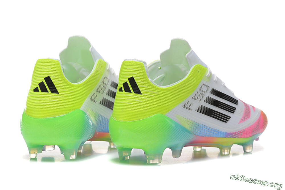 Adidas F50 Elite FG Football Boots - White/Pink/Yellow 5